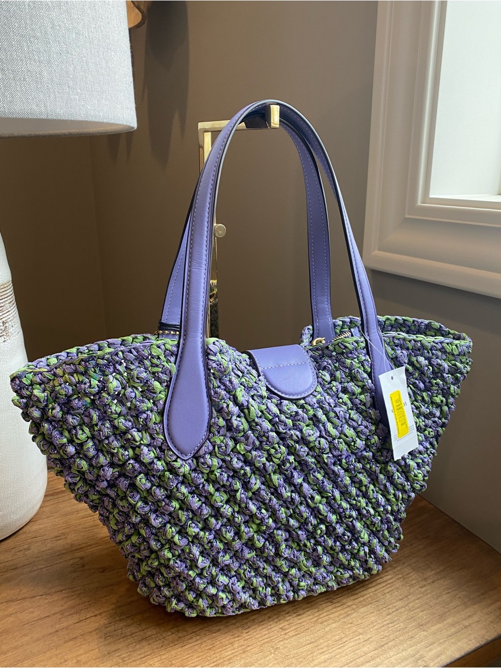 Coach NWT Hard to Find Straw Small Woven Summer Tote - Picture 13 of 13